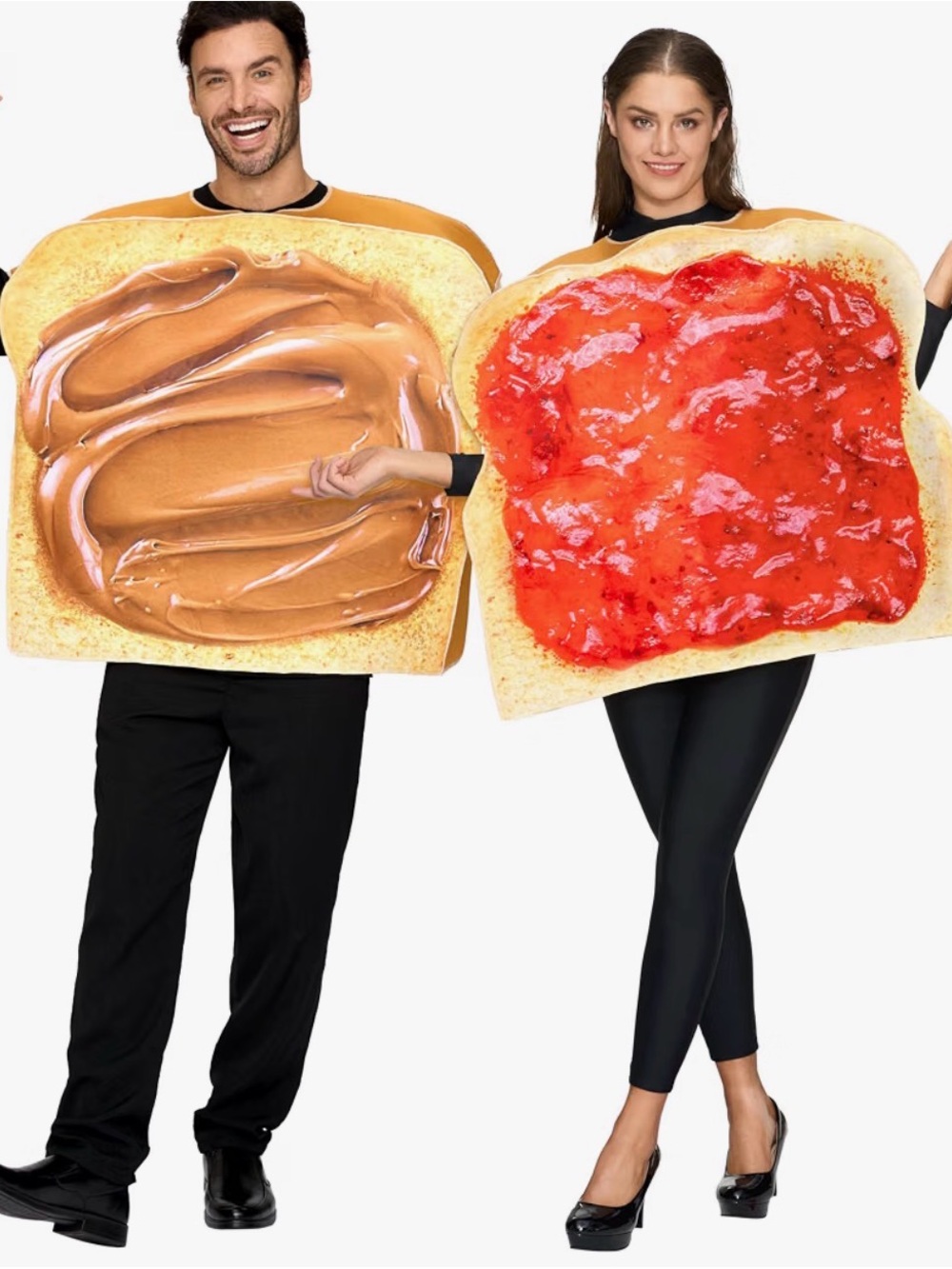 Peanut Butter & Jelly Toast Costume - Brown and Red